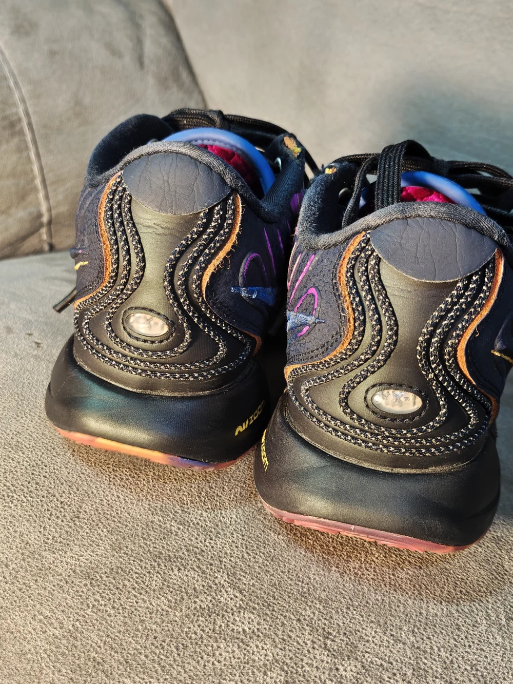 Nike Kids Purple, Black, Yellow & Orange Sneakers